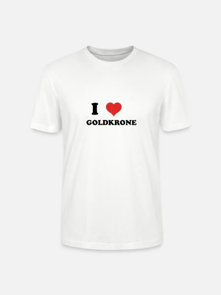 i love Goldkrone - Stanley/Stella Unisex Bio-T-Shirt CRAFTER - Weiß