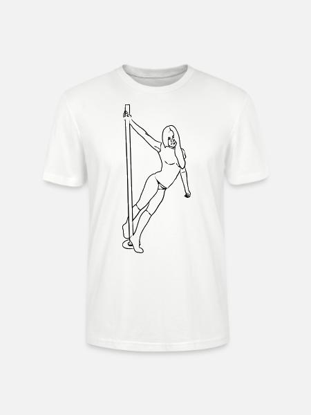 pole dancing - Stanley/Stella CRAFTER Unisex Organic T-Shirt - white