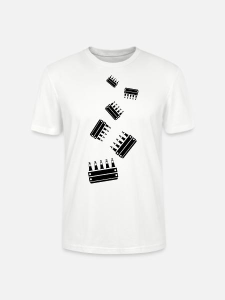 Bierflasche Kiste - Stanley/Stella Unisex Bio-T-Shirt CRAFTER - Weiß