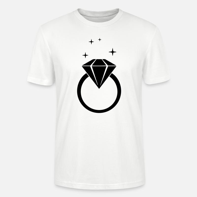 Ring Hochzeit - Stanley/Stella Unisex Bio-T-Shirt CRAFTER - Weiß
