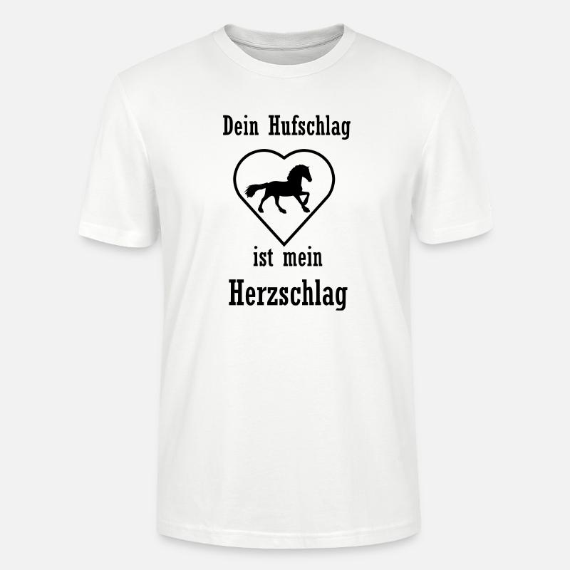 Pferde Spruch - Stanley/Stella Unisex Bio-T-Shirt CRAFTER - Weiß