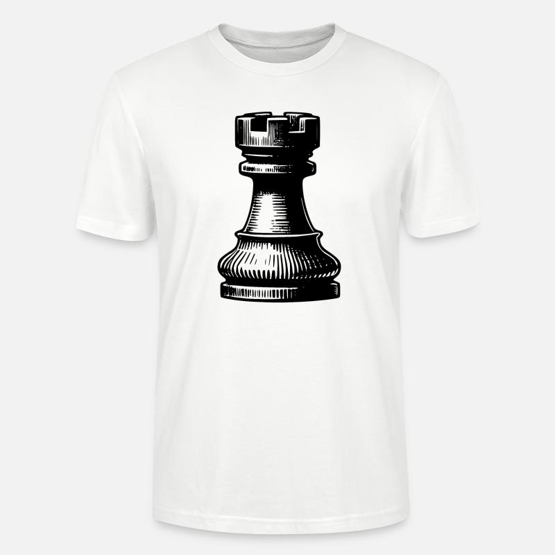 Jeu d’échecs Chess Figure Tower - T-shirt bio CRAFTER Stanley Stella Unisexe - blanc