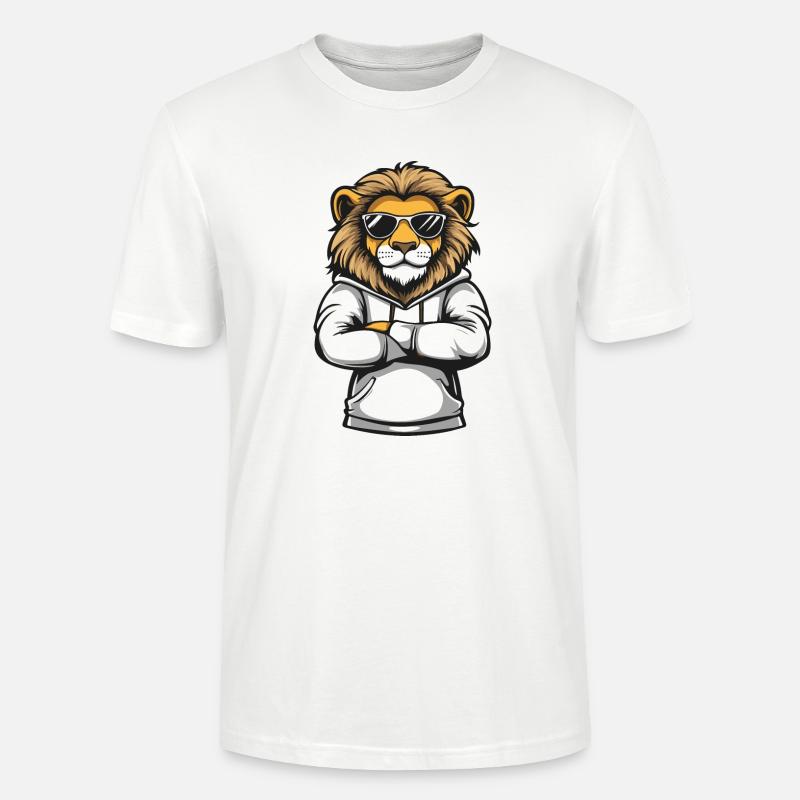 Löwe Comic - Stanley/Stella Unisex Bio-T-Shirt CRAFTER - Weiß