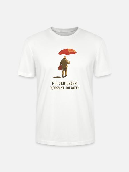 Ich geh leben - kommst du mit? - Stanley/Stella Unisex Bio-T-Shirt CRAFTER - Weiß