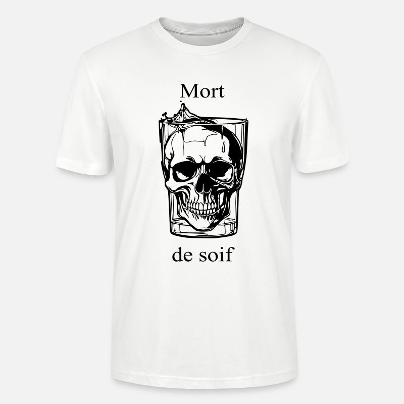 Schädel – Tod des Durstes - Stanley/Stella Unisex Bio-T-Shirt CRAFTER - Weiß