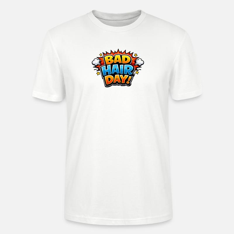 Bad Hair Day Comic Explosion - Stanley/Stella Unisex Bio-T-Shirt CRAFTER - Weiß