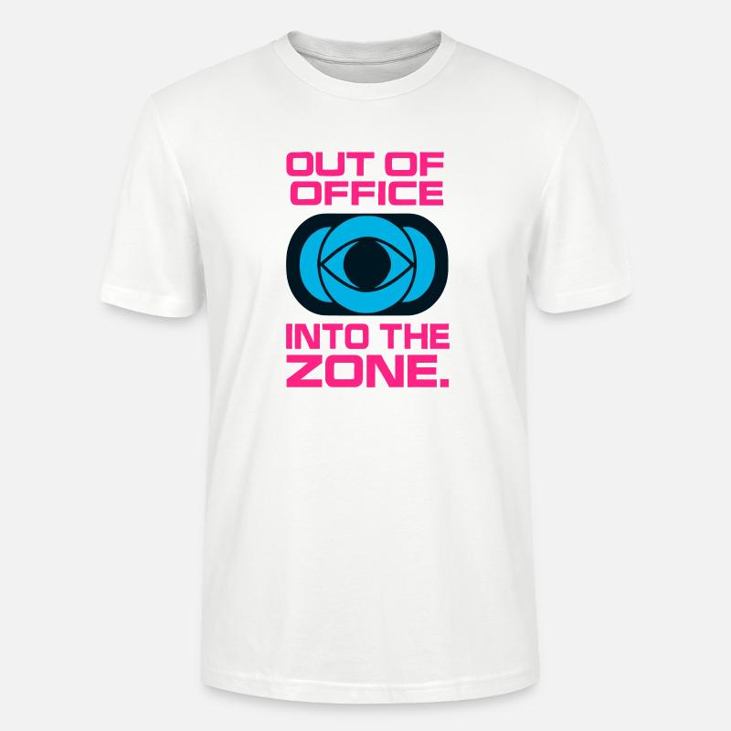 Hors Bureau Concentration Zone Travail - T-shirt bio CRAFTER Stanley Stella Unisexe - blanc
