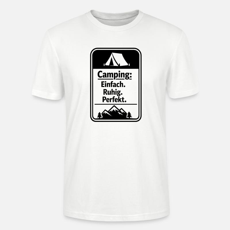 Camping - Stanley/Stella Unisex Bio-T-Shirt CRAFTER - Weiß