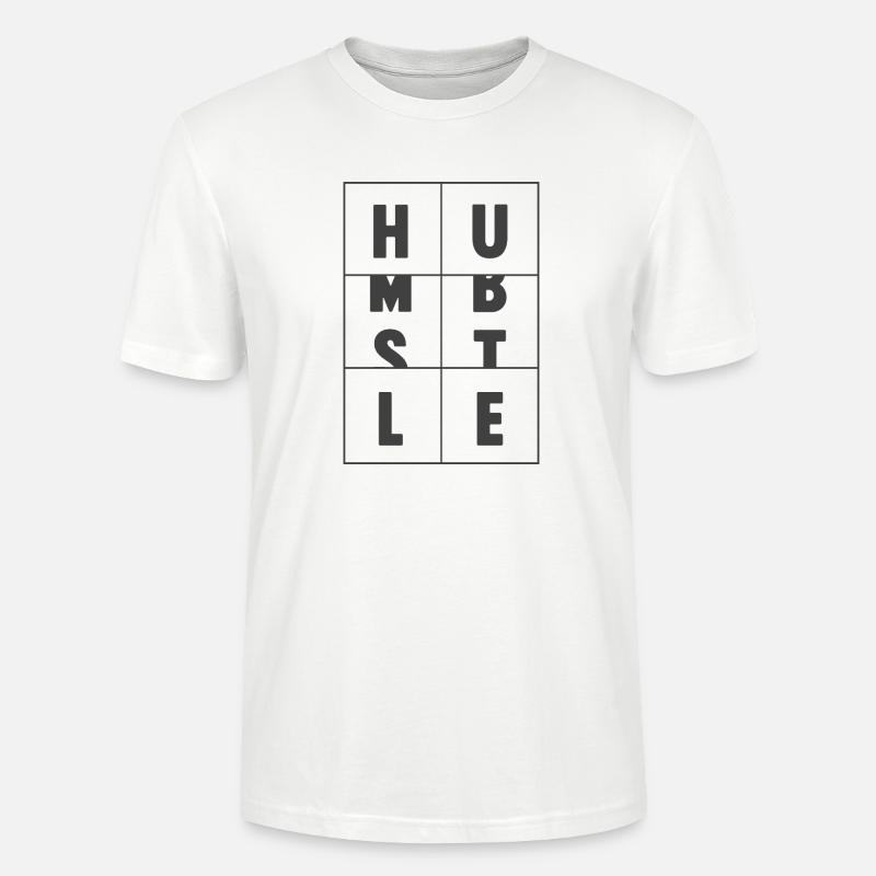 Bescheidener Hustle-Unternehmer Geschäftsmann Geschäftsmann Geschäftsmann - Stanley/Stella Unisex Bio-T-Shirt CRAFTER - Weiß