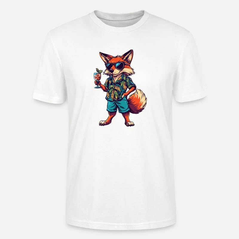 Fuchs Comic Sommer - Stanley/Stella Unisex Bio-T-Shirt CRAFTER - Weiß