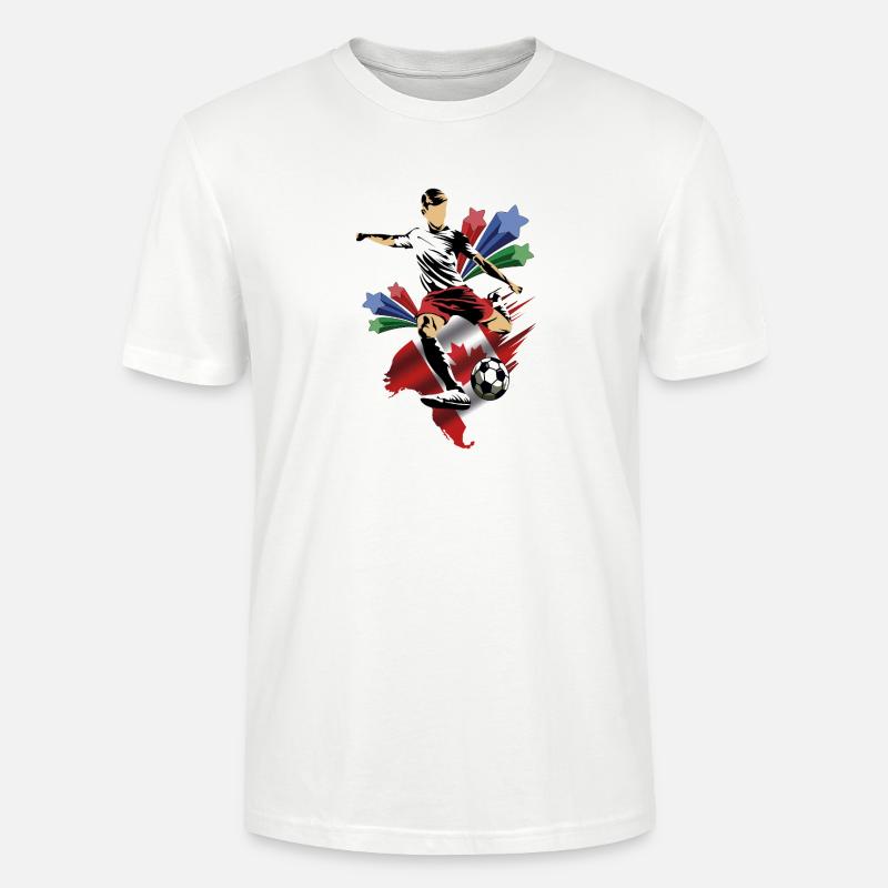 Canada - Canada - Drapeaux - T-shirt bio CRAFTER Stanley Stella Unisexe - blanc