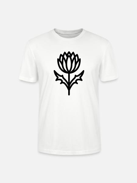 Distelblüte - Stanley/Stella Unisex Bio-T-Shirt CRAFTER - Weiß