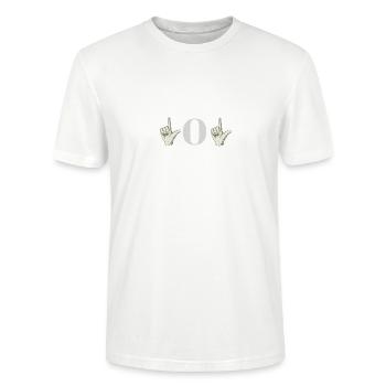 lol - T-shirt bio CRAFTER Stanley Stella Unisexe - blanc - Devant - Alina (178cm) & Michal (187cm)