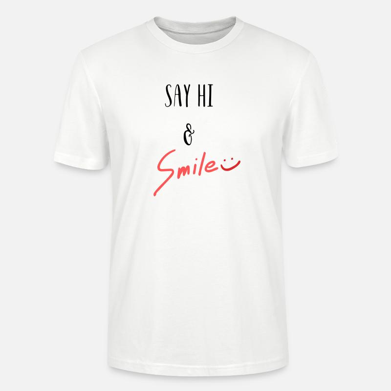Sag Hi und lächle! - Stanley/Stella Unisex Bio-T-Shirt CRAFTER - Weiß