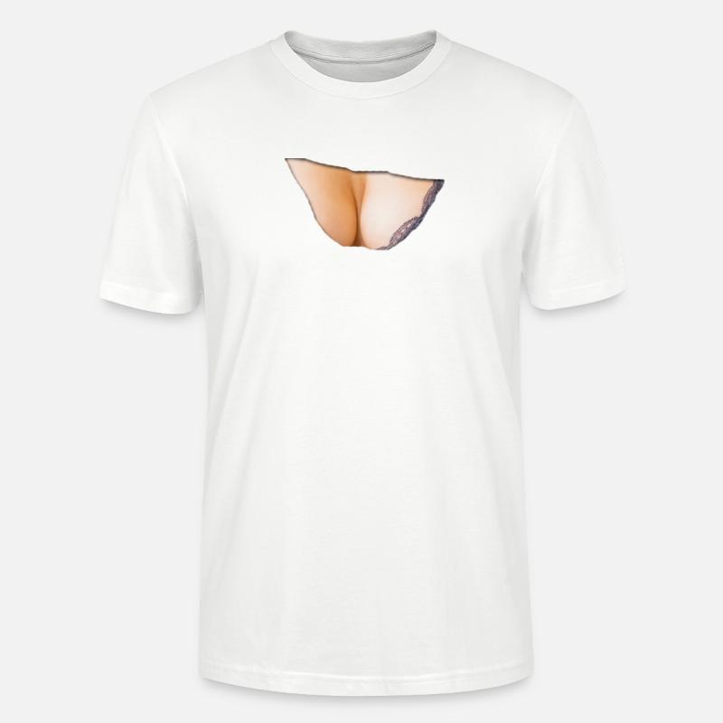 Brust Brüste se341 - Stanley/Stella Unisex Bio-T-Shirt CRAFTER - Weiß