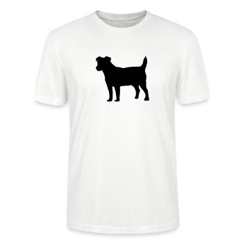 Jack Russell - Stanley/Stella Unisex Bio-T-Shirt CRAFTER - Weiß - Vorne - Alina (178cm) & Michal (187cm)