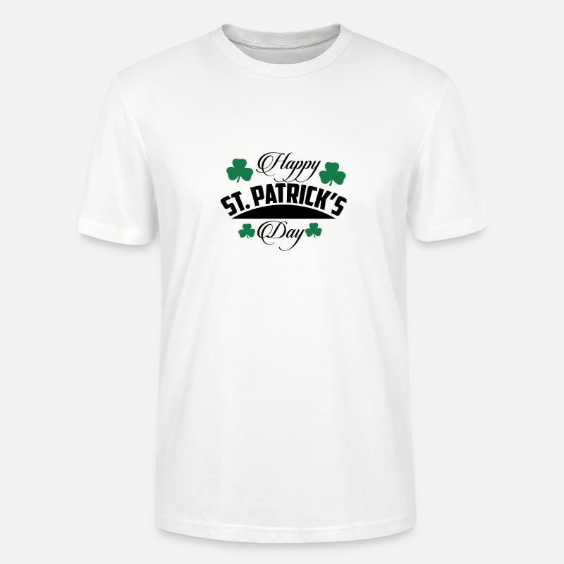 Joyeuse Saint Patrick - T-shirt bio CRAFTER Stanley Stella Unisexe - blanc