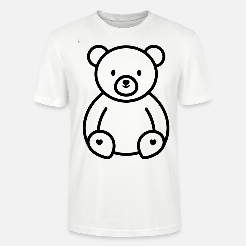 Teddybär - Stanley/Stella Unisex Bio-T-Shirt CRAFTER - Weiß