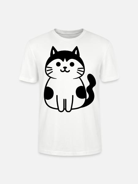 Katze - Stanley/Stella Unisex Bio-T-Shirt CRAFTER - Weiß