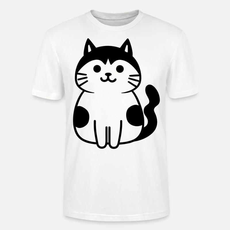 chat - T-shirt bio CRAFTER Stanley Stella Unisexe - blanc