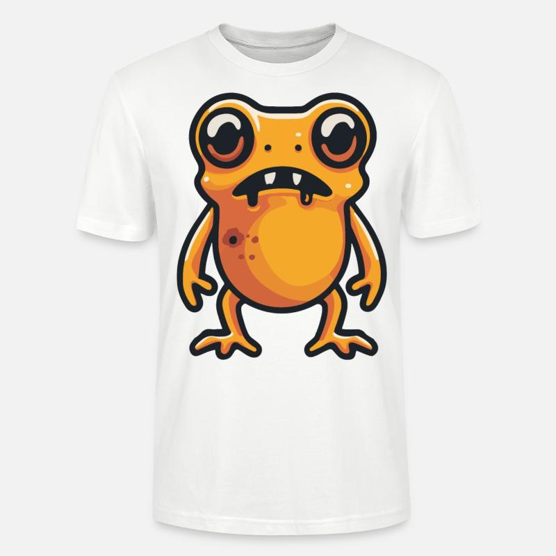 Frosch Halloween Comic Zombie - Stanley/Stella Unisex Bio-T-Shirt CRAFTER - Weiß