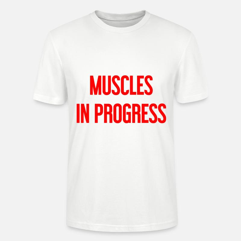 Muscles in Progress - Stanley/Stella Unisex Bio-T-Shirt CRAFTER - Weiß