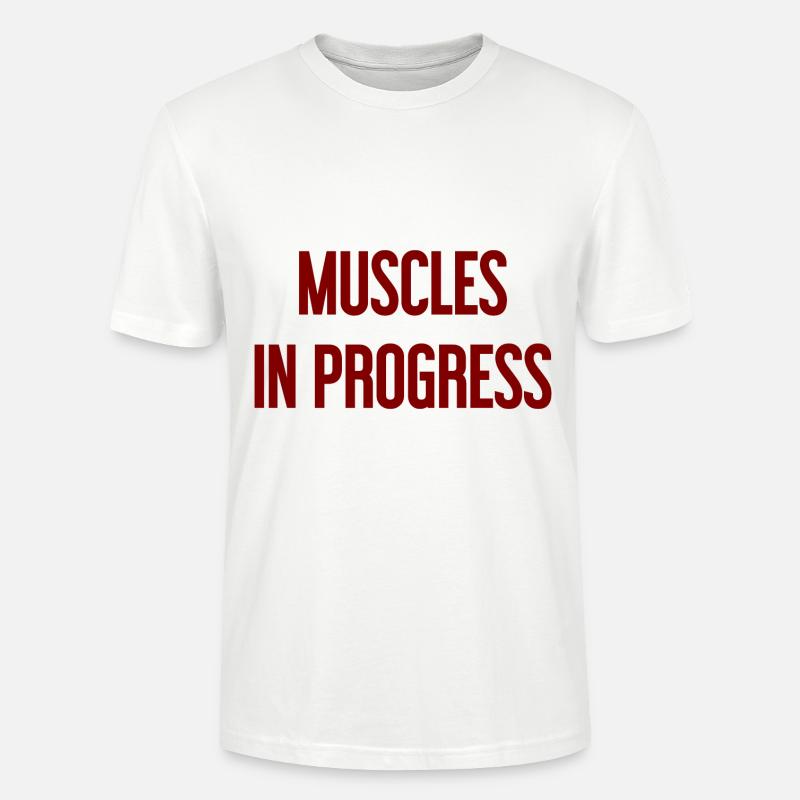 Muscles in Progress - Stanley/Stella Unisex Bio-T-Shirt CRAFTER - Weiß