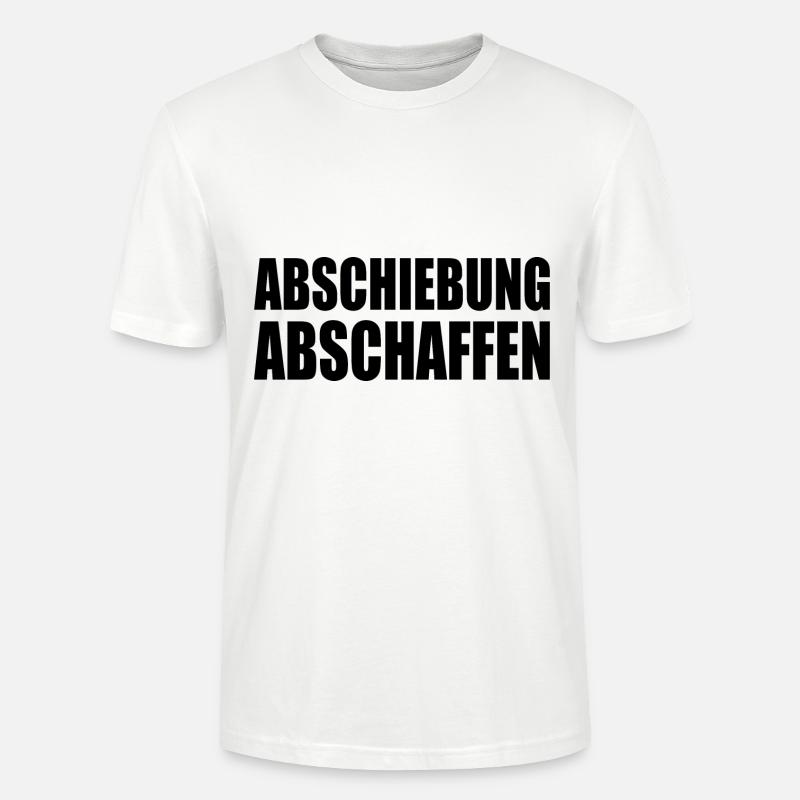 abschiebung abschaffen - Stanley/Stella Unisex Bio-T-Shirt CRAFTER - Weiß