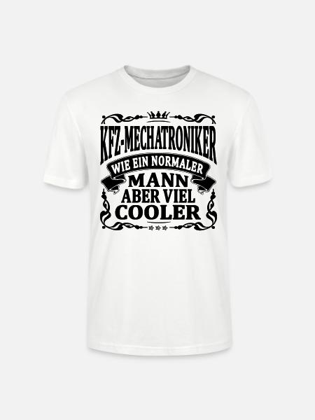 KFZ mechatroniker aber viel cooler - Stanley/Stella Unisex Bio-T-Shirt CRAFTER - Weiß