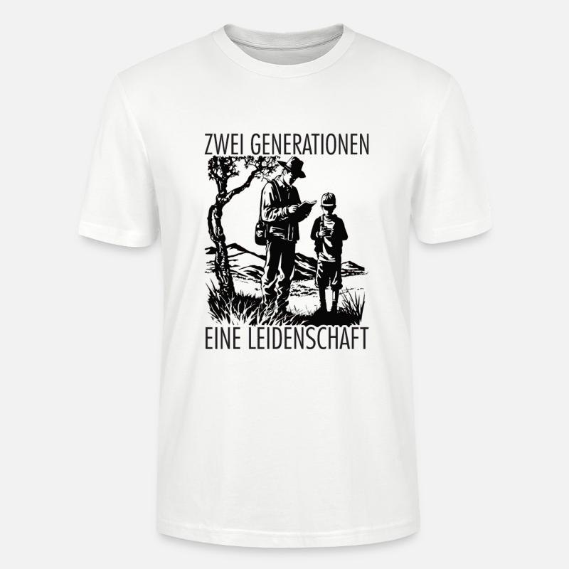 Zwei Generationen Eine Leidenschaft - Stanley/Stella Unisex Bio-T-Shirt CRAFTER - Weiß