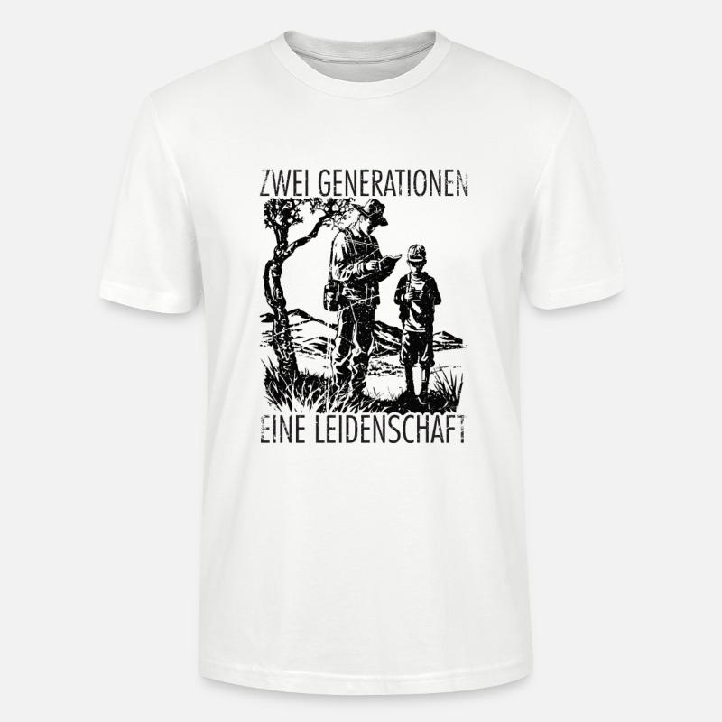 Zwei Generationen Eine Leidenschaft - Stanley/Stella Unisex Bio-T-Shirt CRAFTER - Weiß