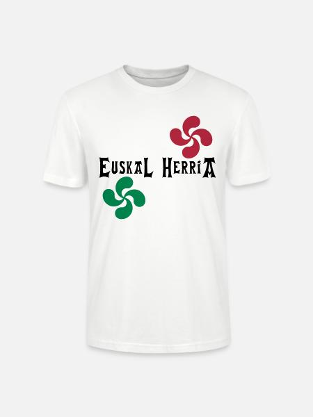 Euskal Herria - Lauburu - T-shirt bio CRAFTER Stanley Stella Unisexe - blanc