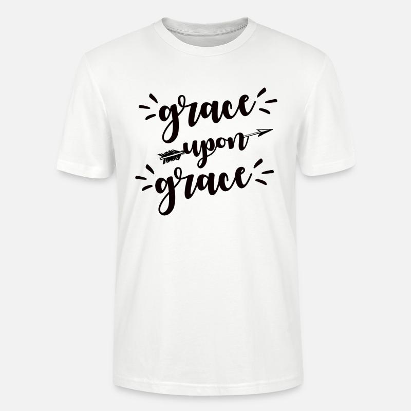 Gnade über Gnade N - Stanley/Stella Unisex Bio-T-Shirt CRAFTER - Weiß