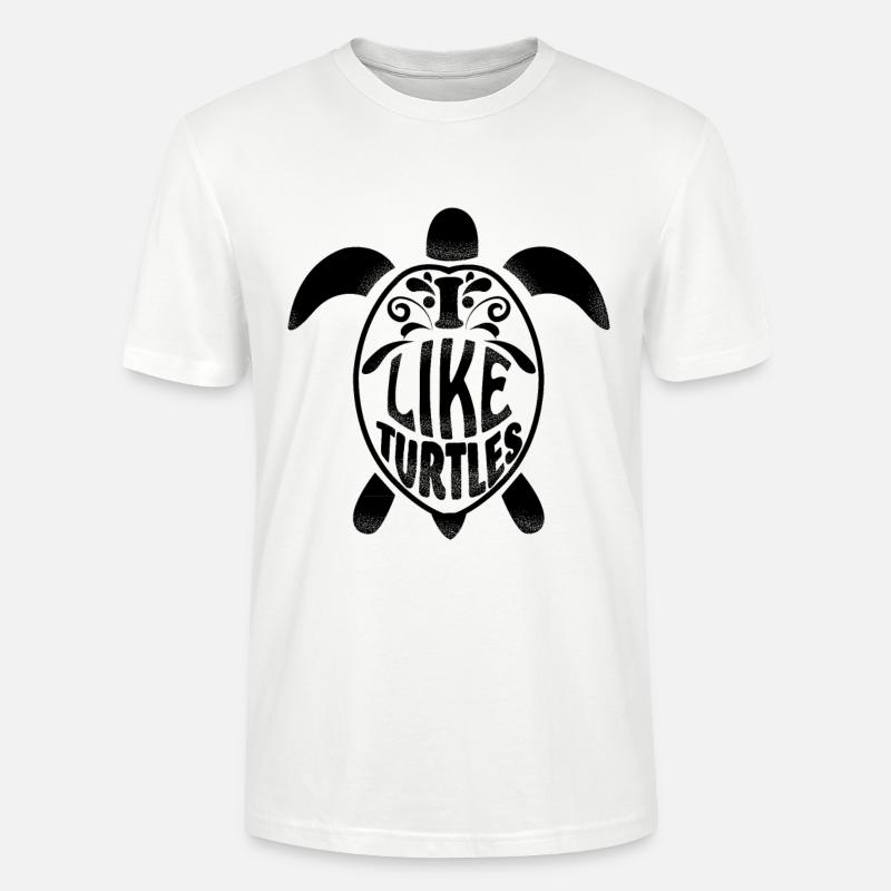 cool turtle gift - Stanley/Stella CRAFTER Unisex Organic T-Shirt - white