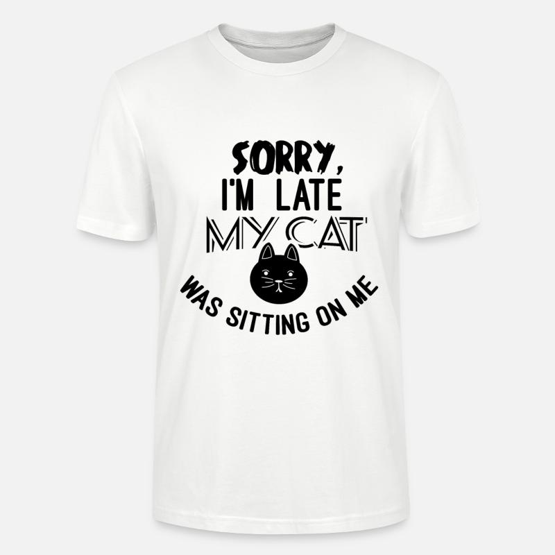 Funny cat gift - Stanley/Stella CRAFTER Unisex Organic T-Shirt - white