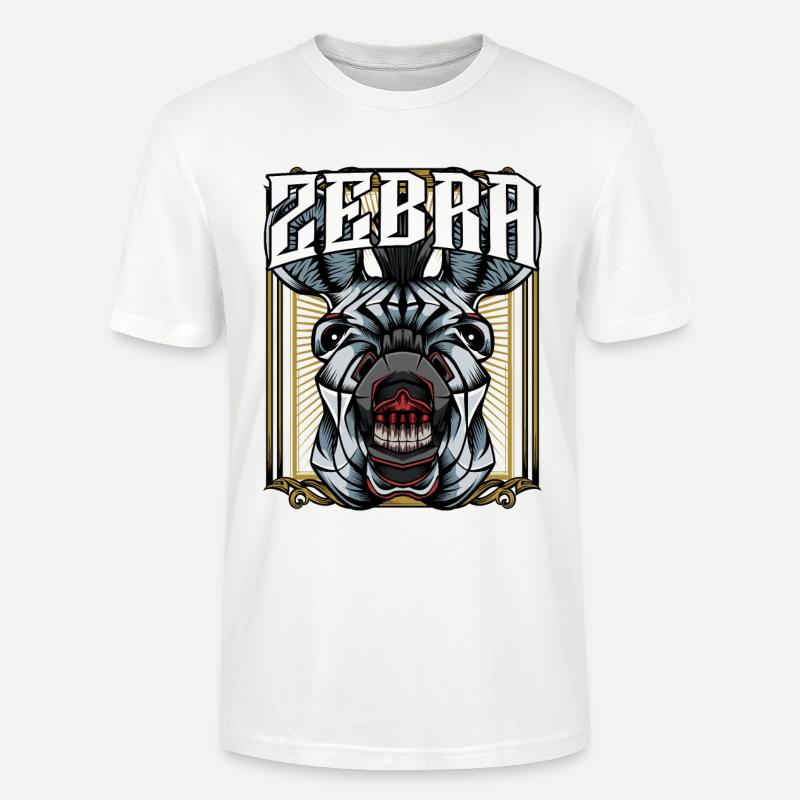 Zebra Modern - Stanley/Stella Unisex Bio-T-Shirt CRAFTER - Weiß