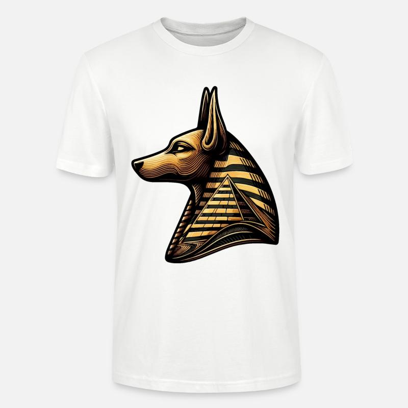 Anubis | Wächter der Gräber Ägypten - Stanley/Stella Unisex Bio-T-Shirt CRAFTER - Weiß