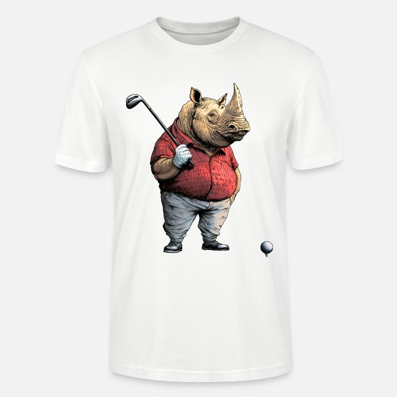 Nashörner Golf - Stanley/Stella Unisex Bio-T-Shirt CRAFTER - Weiß