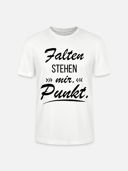 Falten stehen mir - Frecher Spruch - Stanley/Stella Unisex Bio-T-Shirt CRAFTER - Weiß