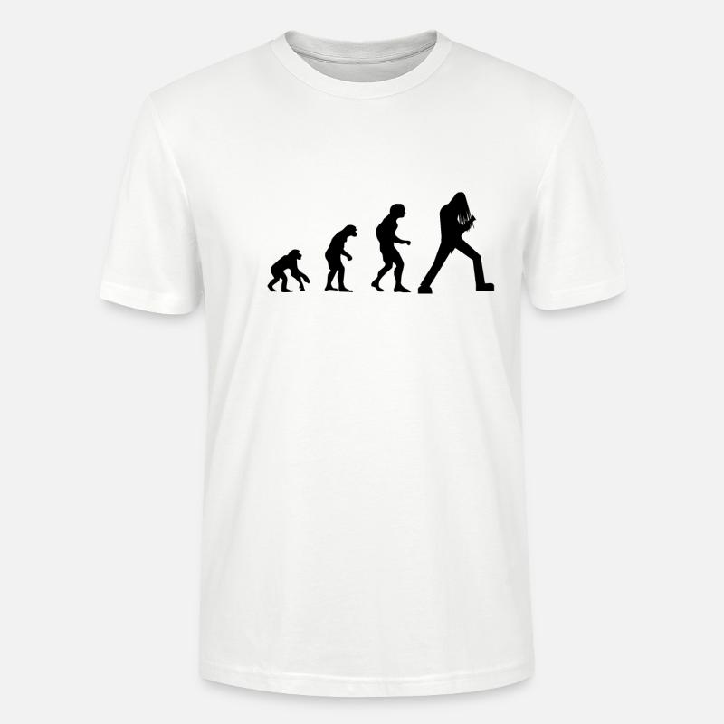 guitare evolution e-guitare e-rock metal - T-shirt bio CRAFTER Stanley Stella Unisexe - blanc