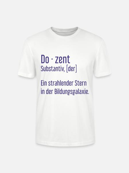 Dozent Dozenten Schule Pädagoge Unterricht - Stanley/Stella Unisex Bio-T-Shirt CRAFTER - Weiß