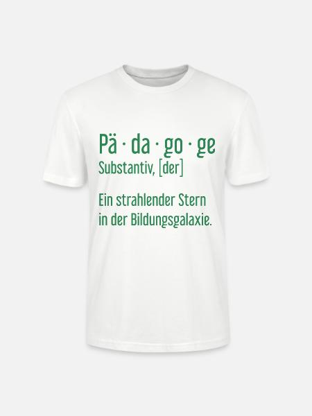 Pädagoge Pädagogen Schule Lehrer Unterricht - Stanley/Stella Unisex Bio-T-Shirt CRAFTER - Weiß