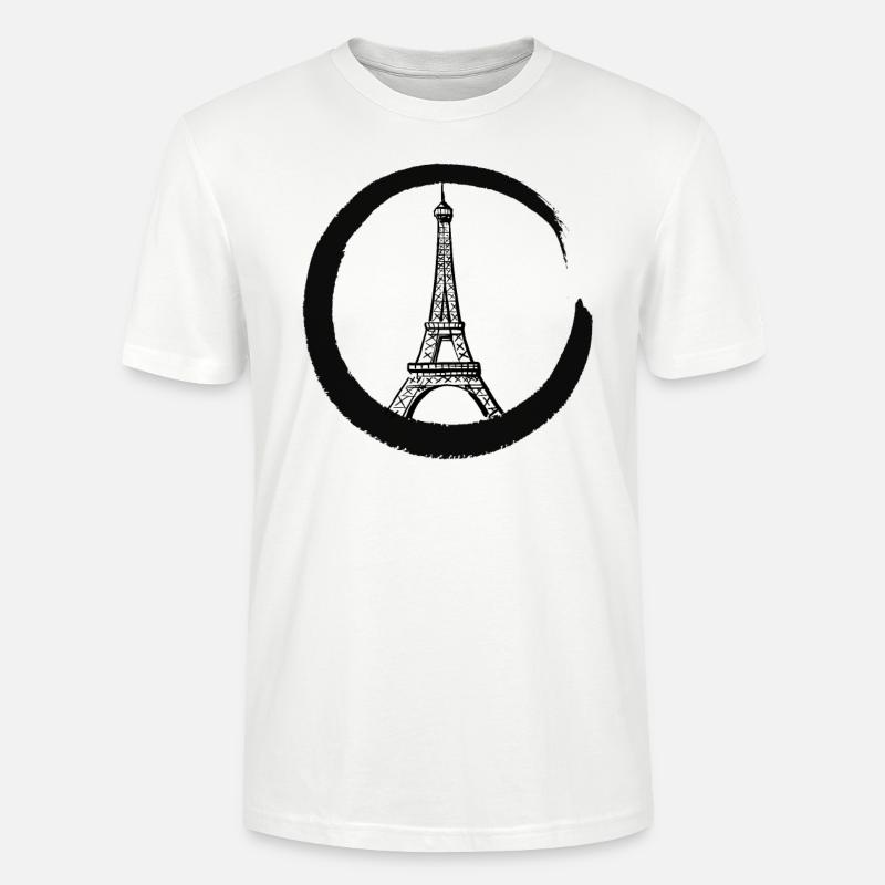 Paris Eifelturm - Stanley/Stella Unisex Bio-T-Shirt CRAFTER - Weiß