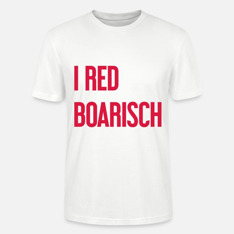 I boarisch rouge - T-shirt bio CRAFTER Stanley Stella Unisexe - blanc