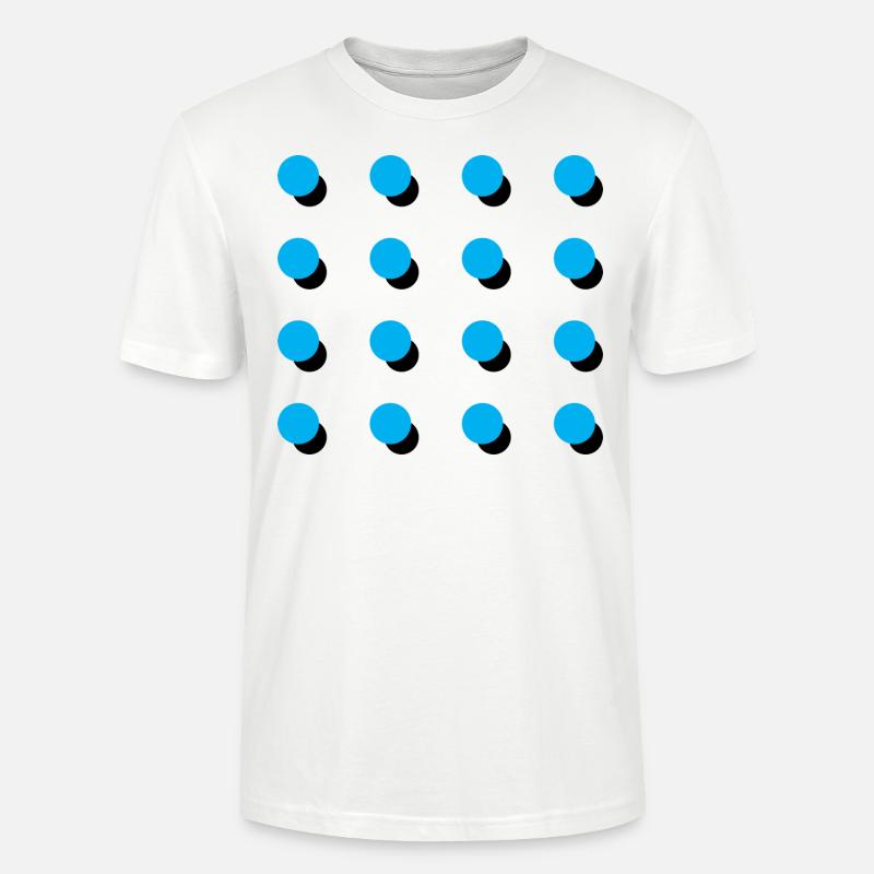 Points bleus - T-shirt bio CRAFTER Stanley Stella Unisexe - blanc