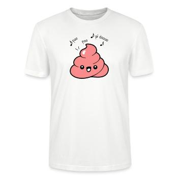 Kack emoji Sprüche - Stanley/Stella Unisex Bio-T-Shirt CRAFTER - Weiß - Vorne - Alina (178cm) & Michal (187cm)