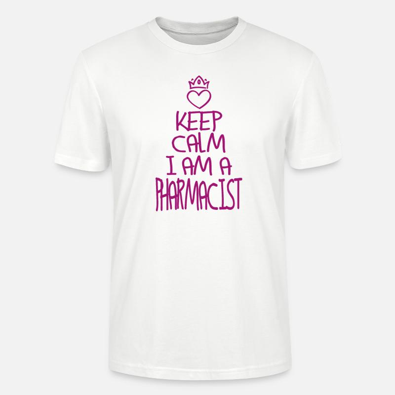 Keep Calm Apotheker cool - Stanley/Stella Unisex Bio-T-Shirt CRAFTER - Weiß