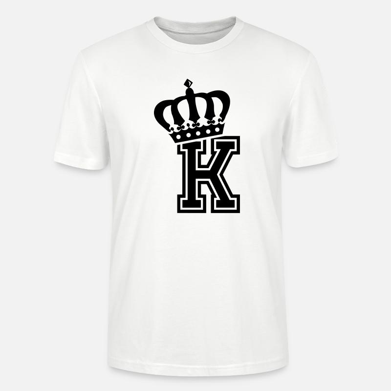 Buchstabe K - Stanley/Stella Unisex Bio-T-Shirt CRAFTER - Weiß