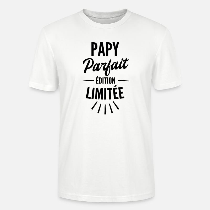 papy parfait édition limitée - T-shirt bio CRAFTER Stanley Stella Unisexe - blanc