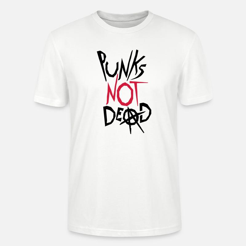 punks not dead Zitat - Stanley/Stella Unisex Bio-T-Shirt CRAFTER - Weiß